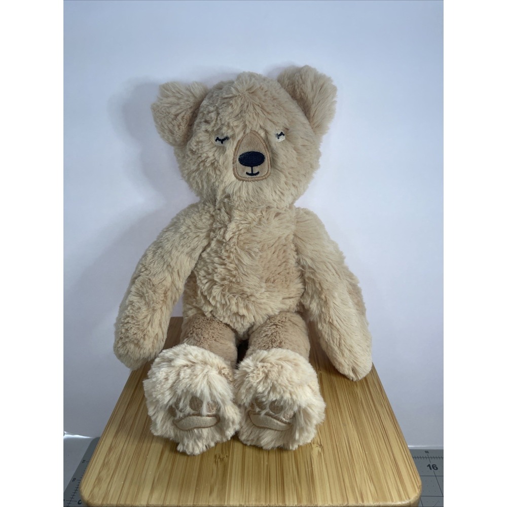 Slumberkins Honey Bear Kin Tan 12" Snuggler Plush Stuffed Animal EUC